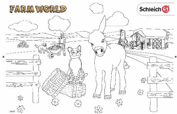 Schleich Farm World Colouring Sheet